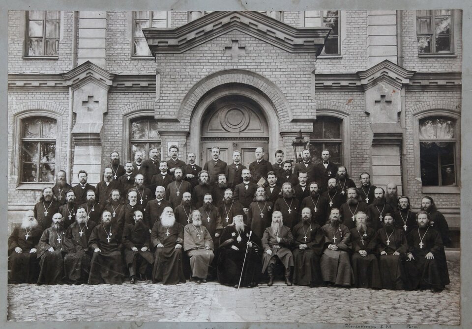 The congress of the Orthodox clergy in Riga, 1905. Photo from the collection of Alexander Dormidontov.